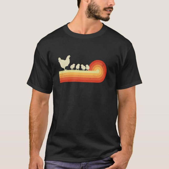 T-shirt Poule avec poussins (Devant)
