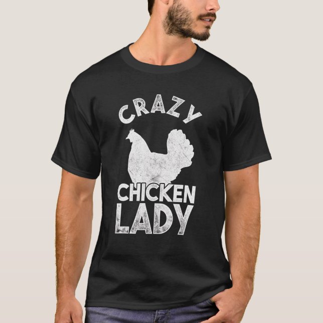 T-shirt Poule Dame de Poulet Fou (Devant)