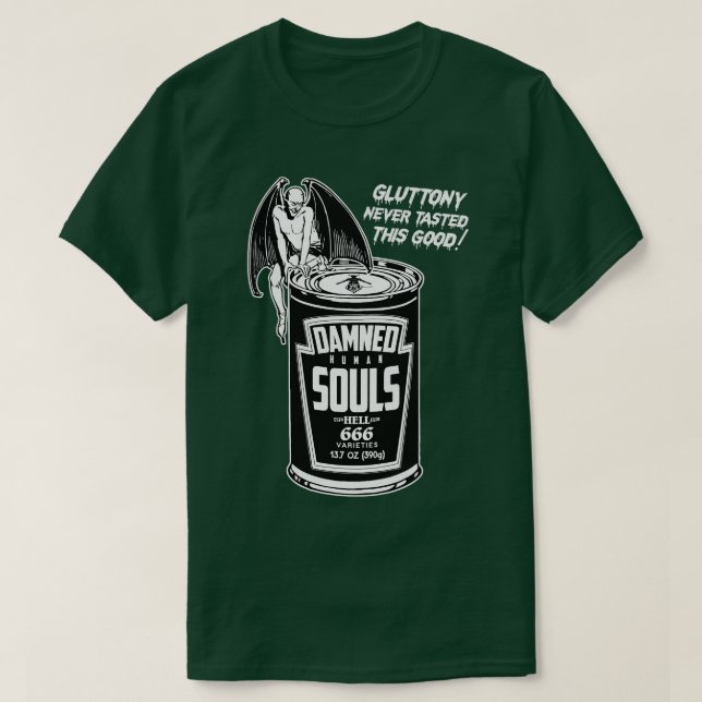T-shirt Poule d'âmes humaines endommagées (Design devant)