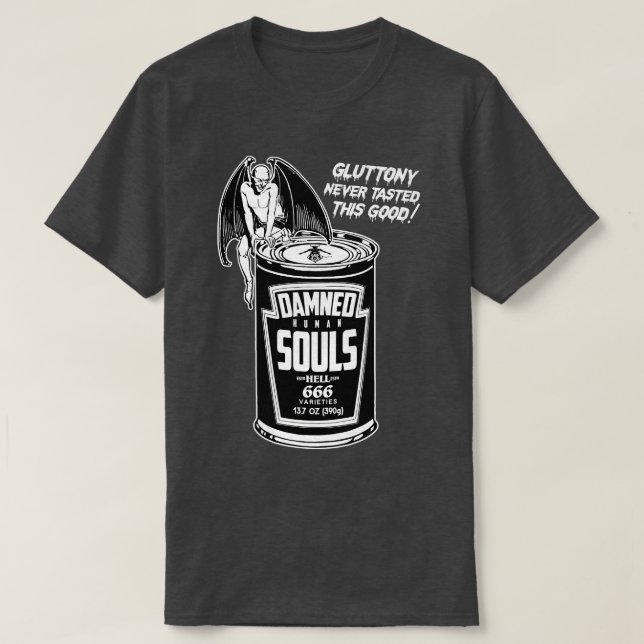 T-shirt Poule d'âmes humaines endommagées (Design devant)