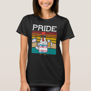 T-shirt Poule de drapeau transgenre Mois Lgbt Trans Fierté