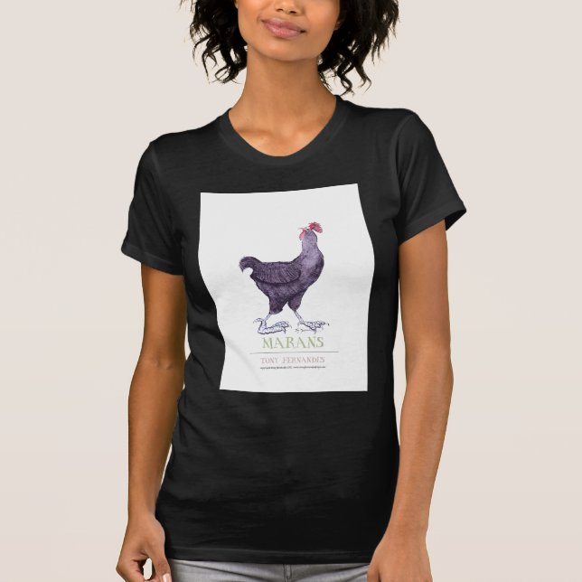 T-shirt POULE de MARANS, fernandes élégants (Devant)