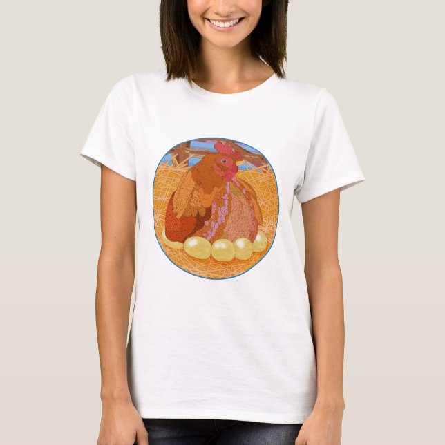 T-shirt Poule de mère (Devant)