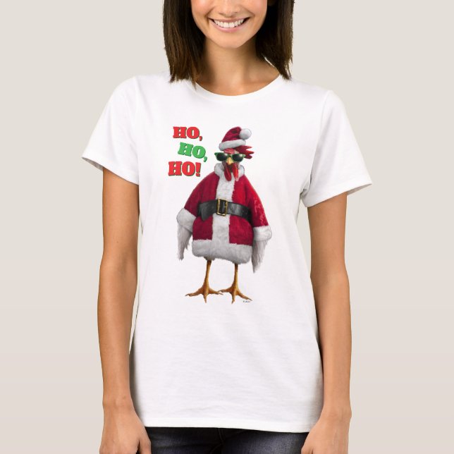 T-shirt Poule de Noël (Devant)