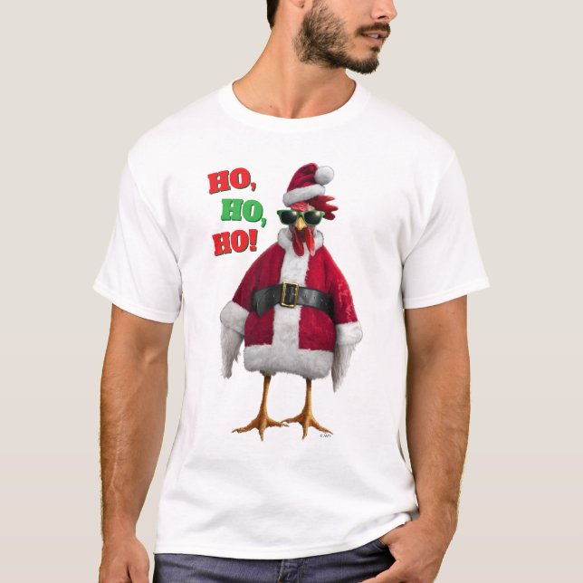 T-shirt Poule de Noël (Devant)
