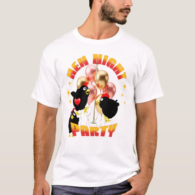 T-shirt Poule drôle pour la fête de la future mariée (Devant)