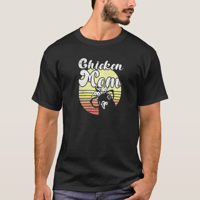 T-shirt Poule effrontée Lunettes de soleil de maman poulet (Devant)