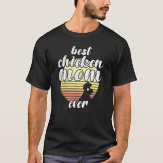 T-shirt Poule effrontée Rétro Coucher de soleil Meilleure