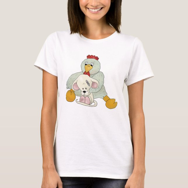 T-shirt Poule et souris (Devant)