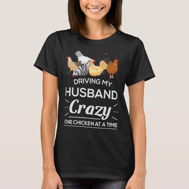 T-shirt Poule folle Lady Poulet (Devant)