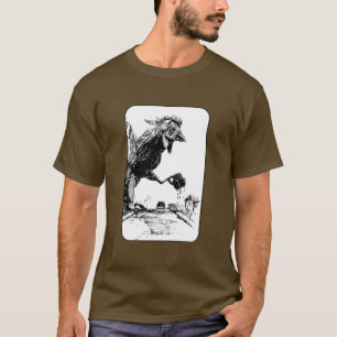 T-shirt Poule géante dans la ville