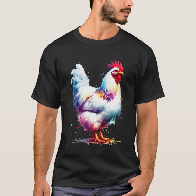 T-shirt Poule Leghorn (Devant)