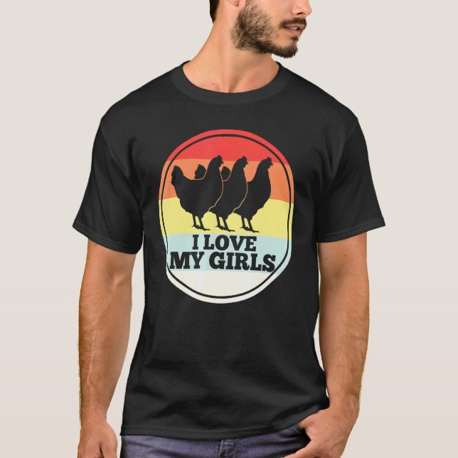 T-shirt Poule Pondeuse Rétro (Devant)