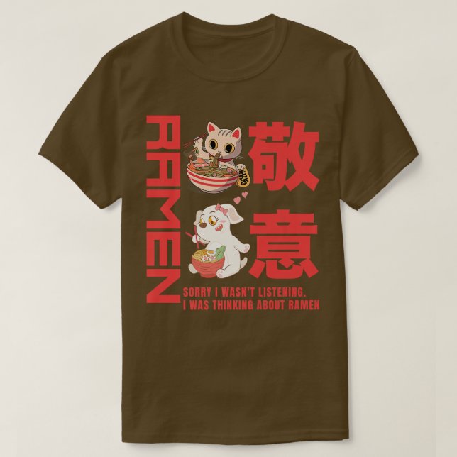 T-shirt poule Ramen Lovers ramen Japonais kawaii anime d (Design devant)