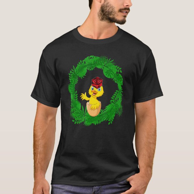 T-shirt Poule Rose Naturcore Farmcore (Devant)