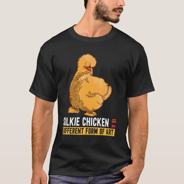 T-shirt Poule soyeuse d'art (Devant)