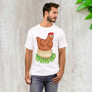 T-shirt Poule sur un œuf en or