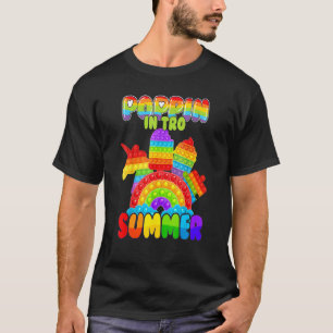 T-shirt Pouler Dans Été Cute Pop It Fidget Toy Unicorn
