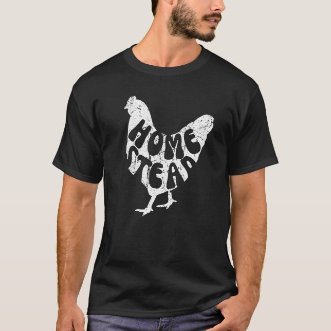 T-shirt Poules De Ferme Silhouette Poules Buffs (Devant)