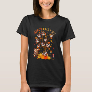 T-shirt Poules de groupe d'automne Y'all sur les citrouill
