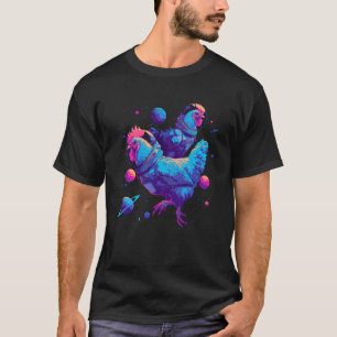 T-shirt Poules Espace Sci-Fi Conception Amateurs de volail