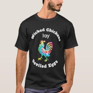 T-shirt Poules Méchantes Pondent des Œufs Diaboliques Jard
