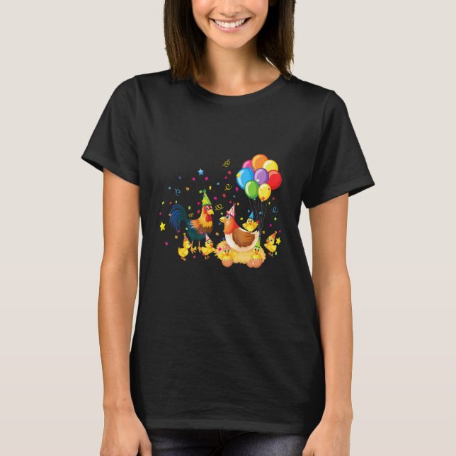 T-shirt Poules Motif de poule drôle (Devant)