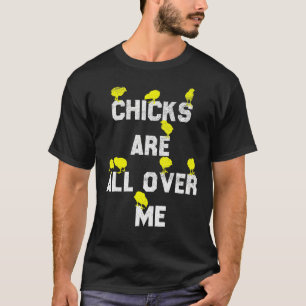 T-shirt Poules Partout Drôle Pâques Sarcastique Chic