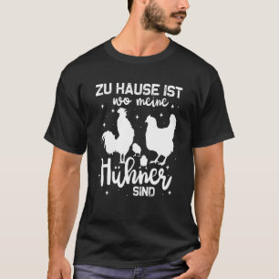 T-shirt Poules poussins La maison est là où sont mes pou
