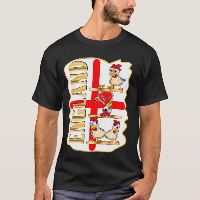 T-SHIRT POULET À DRAPEAU ANGLAIS (Devant)