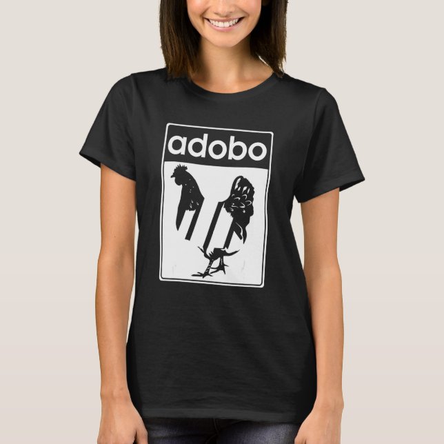 T-shirt Poulet Adobo Alimentation philippine Snack Chick (Devant)