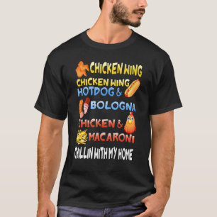 T-shirt Poulet Aile Poulet Aile Hotdog Et Bologne Enfants