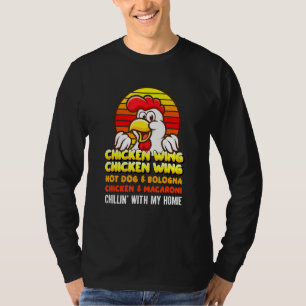 T-shirt Poulet Aile Poulet Aile Hotdog Et Bologne Pour K
