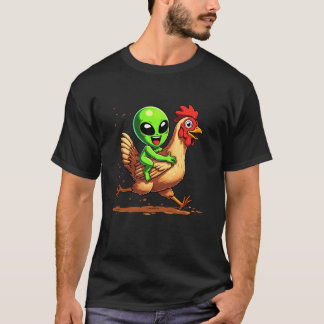 T-shirt Poulet Alien Drôle Amoureux Animaux Garçons Filles
