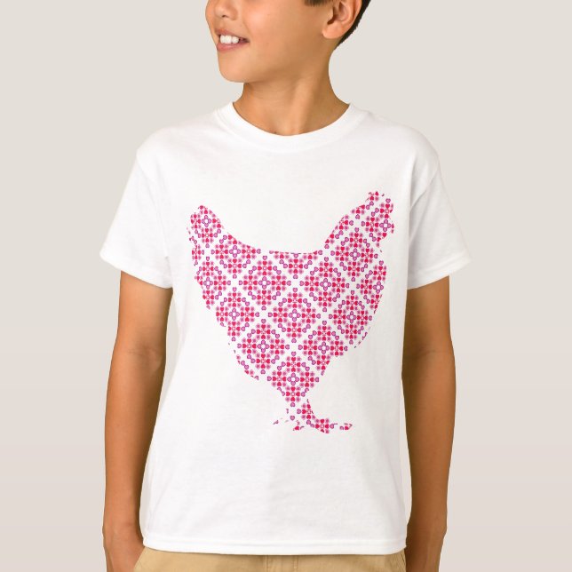 T-shirt Poulet assez féminin (Devant)