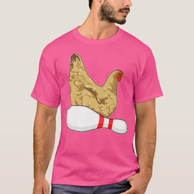 T-shirt Poulet Bowling Pin Sports (Devant)