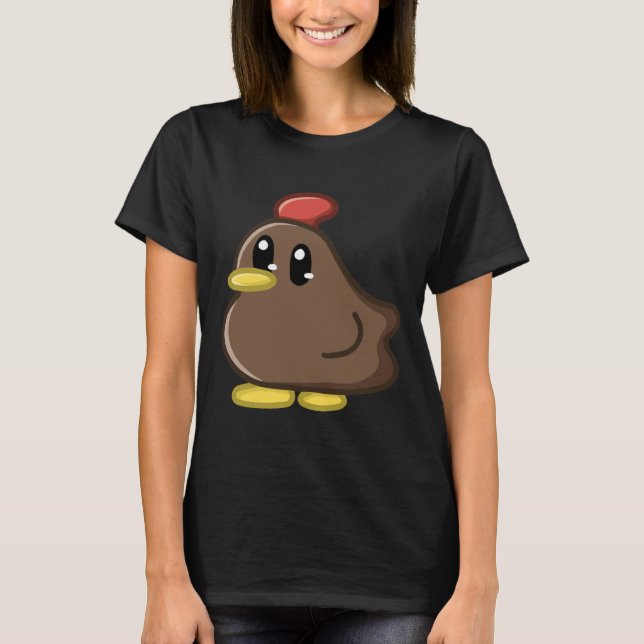 T-shirt Poulet Brown de la vallée de Stardew (Devant)