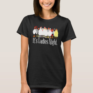 T-shirt Poulet C'est la soirée des dames Poules de ferme d