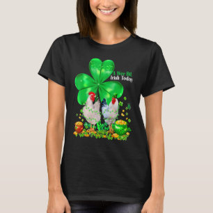 T-shirt Poulet Chanceux Trèfle Saint Patrick Irlandais