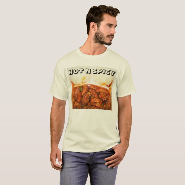 T-SHIRT POULET CHAUD ET ÉPICÉ (Devant entier)