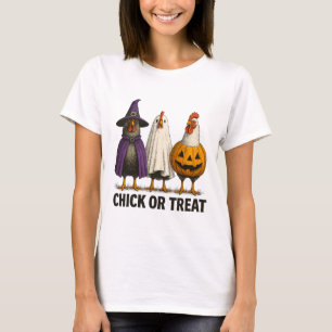 T-shirt Poulet Chick Or Treat Drôle de Costume d'Halloween