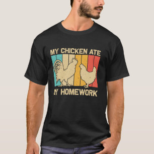T-shirt Poulet cool Pour Enfants Garçons Rooster Hen Lover
