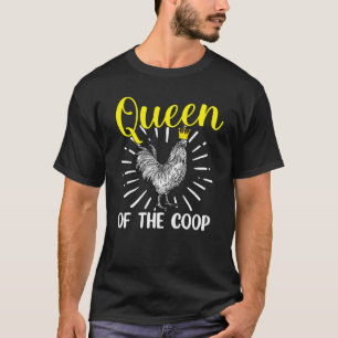 T-shirt Poulet Cool Pour Femmes Filles Dame Poulet Coq