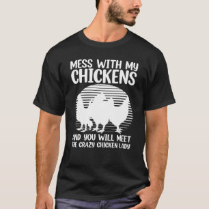 T-shirt Poulet Cool Pour Femmes Filles Maman Éleveuse De P