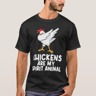 T-shirt Poulet Cool Pour Hommes Femmes Dabbing Volailles P