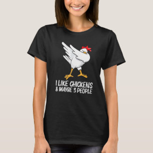 T-shirt Poulet Cool Pour Hommes Femmes Dabbing Volailles P