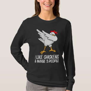 T-shirt Poulet Cool Pour Hommes Femmes Dabbing Volailles P