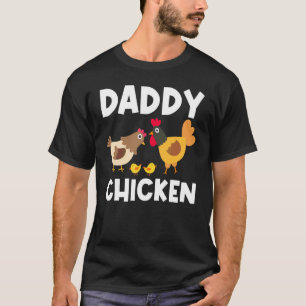 T-shirt Poulet Cool Pour Les Hommes Papa Coq Poule Poulets