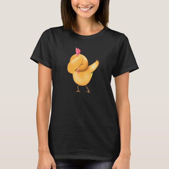 T-shirt Poulet Dabbing Dab Joli Poulet (Devant)