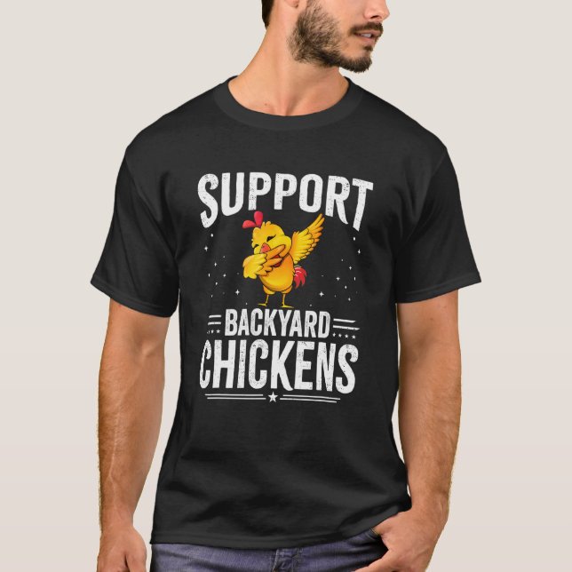 T-shirt Poulet Dabbing - Fermes de poulets de basse-cour F (Devant)